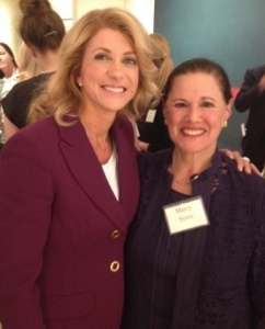 Marcy Syms & Wendy Davis, Texas State Senator